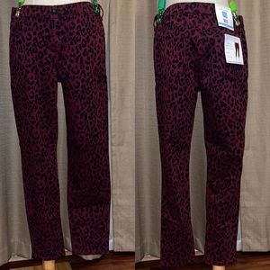 Social Standard by Sanctuary Mid-Rise Ankle Skinny Pant Sketchy Cheetah Size 10
